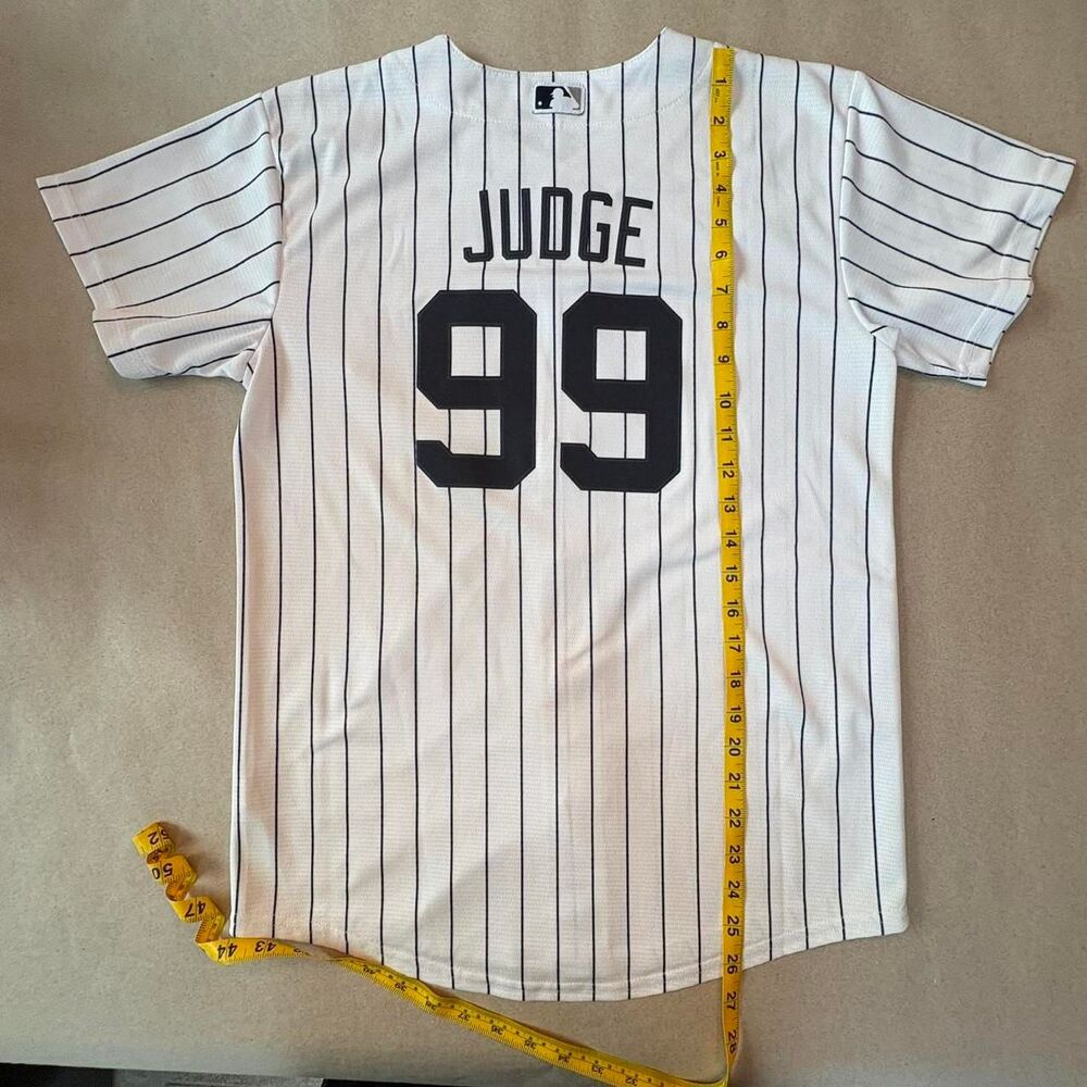 Nike New York Yankees Aaron Judge 99 stitched embroidered white baseball jersey